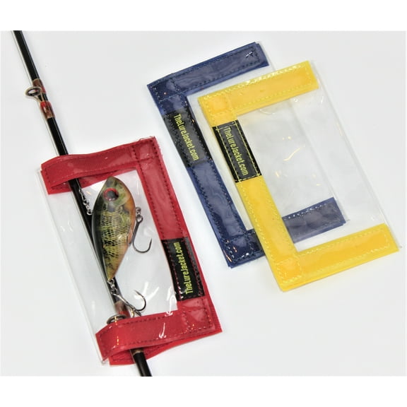 The Lure Jacket Junior 6"W x 7"L (3)-Pack; Fishing Lure Wrap, Lure Cover