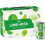 Ritas Lime-a-Rita Sparkling Margarita Malt Beverage, 12 pack 8 fl. oz. Cans