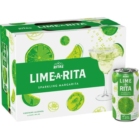 Ritas Lime-a-Rita Sparkling Margarita Malt Beverage, 12 pack 8 fl. oz. Cans