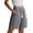 Gray, variant on uublik Gym Shorts for Women Casual Elastic Waist Shorts Summer Beach Lightweight Short Pants with Pockets, Blue