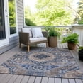 thumbnail image 3 of Dalyn Rugs Machine Washable Indoor/Outdoor Chantille Brown 10' x 14' Rug, 3 of 9