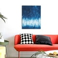 thumbnail image 4 of KLL Blue Glitter Sparkles Print Canvas Wall Art, Canvas Painting Prints Canvas Art Wall Decor Home Decoration for Living Room Bedroom Office, 4 of 6