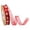 H, variant on Valentine's Day Ribbon Wired with Heart, 11 Yard Polyester Decorative Ribbons for Gift Wrapping Bows DIY Crafts Wedding Art Decor, 0.39" Width