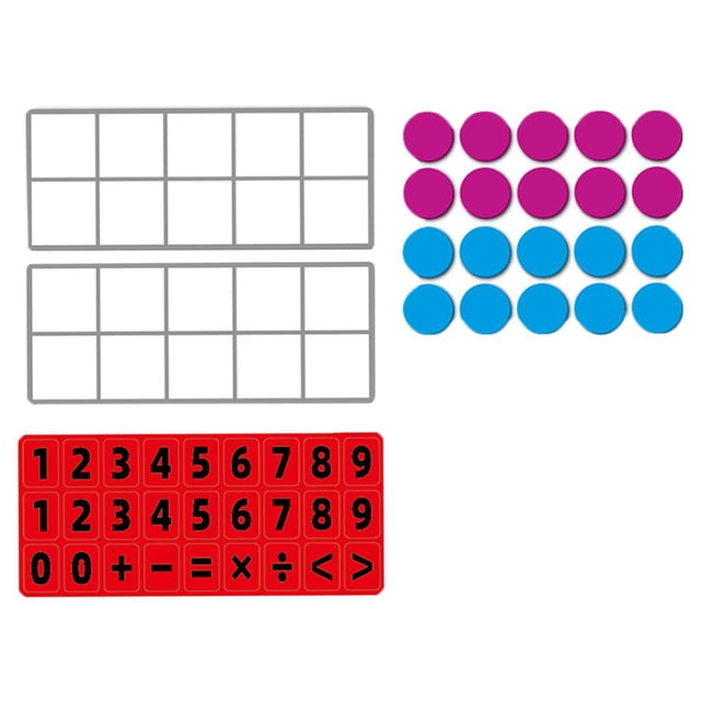 Juego de matemáticas Magnético Ten-Frame Zulema Paquete B