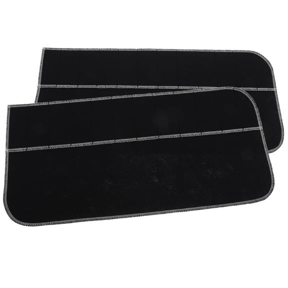 DINHEAROM Silverware Holder For Party Black 2Pcs 19.6X9.4X0.08In