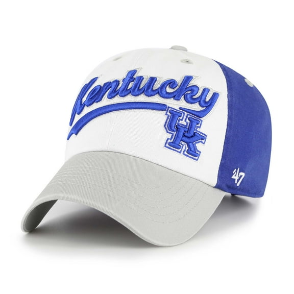 Youth '47 White Kentucky Wildcats Scooter Clean Up Adjustable Hat