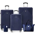 thumbnail image 6 of COBIZI 5 Piece Hardshell Luggage Set, Lightweight Suitcase with TSA Lock Spinner Wheels Blue, 6 of 10
