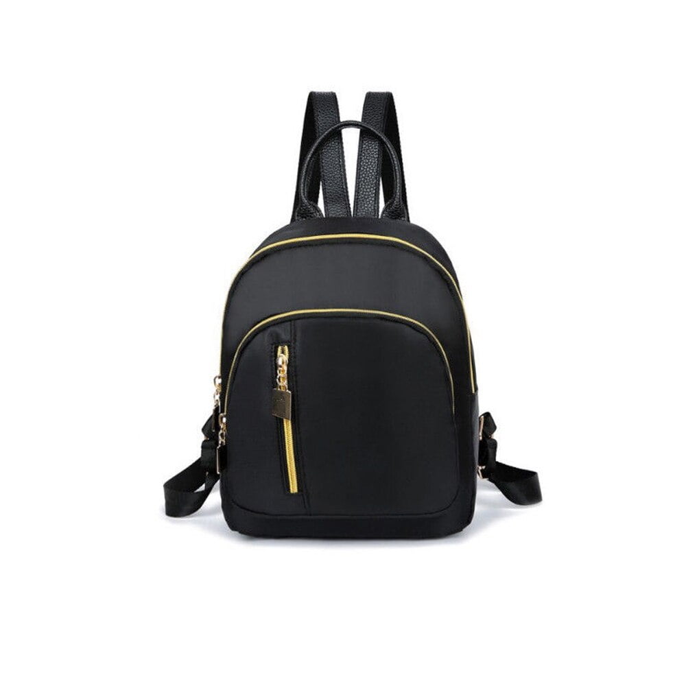 Black small backpack women's clearance