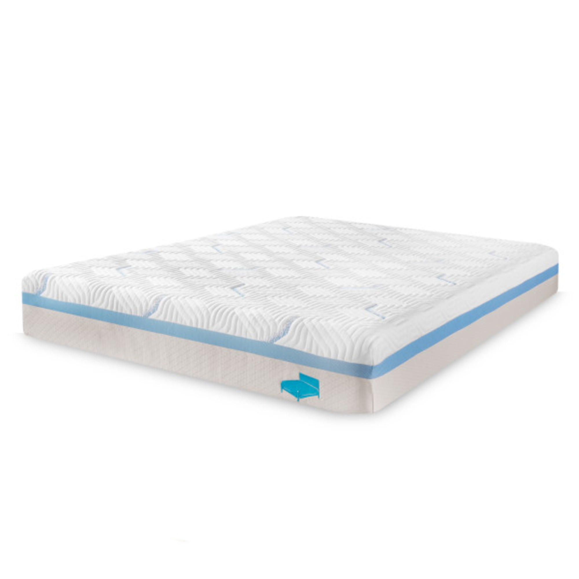 75" White Full Size Cooling Zippered Side Total Mattress Encasement