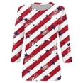thumbnail image 5 of MuXiKeJi Clothes 250th Anniversary USA Shirt Women America 250 Shirt 3/4 Sleeve Patriotic Flag Eagle Print Tops 1776-2026 Tshirt Gifts, 5 of 5