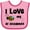 Pink and Fuchsia, variant on Inktastic Grandkids Visit Grandma Honey Bee Boys or Girls Baby Bib