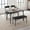 Retro Gray, variant on Ataucjin 4 Pieces Dining Table Set For 4 With Upholstered Chairs And Bench Rectangular 4 Person Kitchen Table Set Metal Frame Space-saving Design Table Set For Small Space Apartment Home Studio