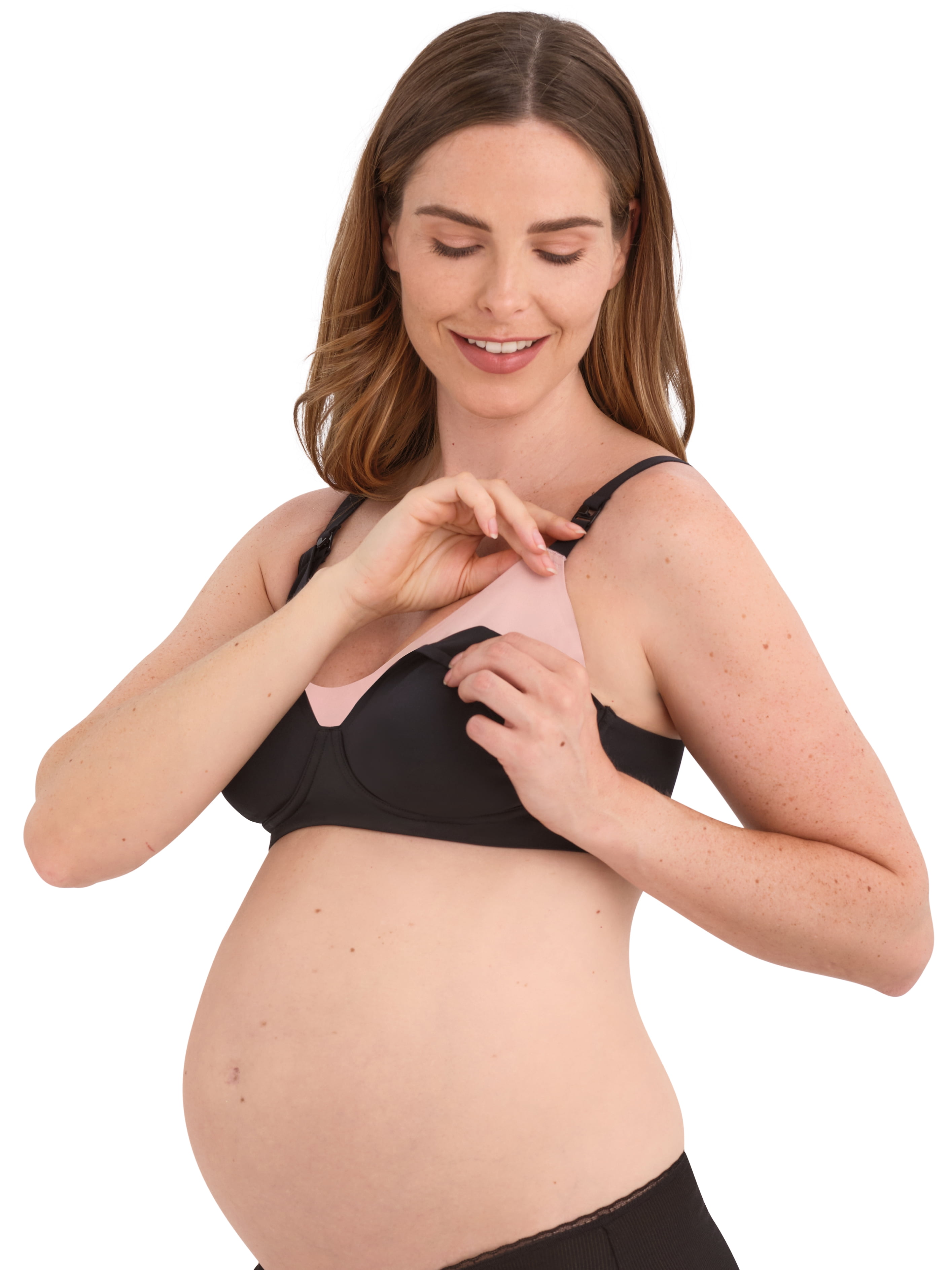 Joyspun Women's Maternity Wireless Bonded Nursing Bra, Sizes S-XXXL