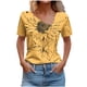 thumbnail image 1 of Top de Verano Mujeres Cuello en V Casual Top de Manga Corta, Ligera Primavera Y Blusa de Verano para las Mujeres, 1 of 5