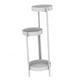 thumbnail image 5 of Estante esquinero para maceta, soporte metálico para plantas de 3 niveles, decoración del hogar para jardín interior Blanco Cola Estante de macetas, 5 of 8
