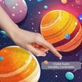 thumbnail image 3 of Colorful Planets Solar System Space with Stars Pattern Entryway Rug, 2x3 Area Rug Indoor Door Mat Non-slip Washable Floor Carpet Rug for Bedroom Office Dining Room Bathroom, 3 of 7