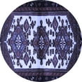 thumbnail image 1 of Ahgly Company Machine Washable Indoor Round Persian Blue Traditional Area Rugs, 7' Round, 1 of 4