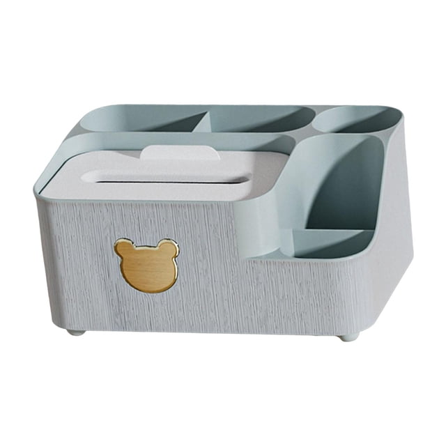 Porta pañuelos Organizador de mesa para el hogar Servilletero para encimeras Cajonera Verde Grande