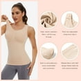 thumbnail image 5 of MANIFIQUE 3 Packs Shapewear Tank Tops with Built in Bra for Women Tummy Control Shaper Cami Compression Body Shaper, 5 of 7