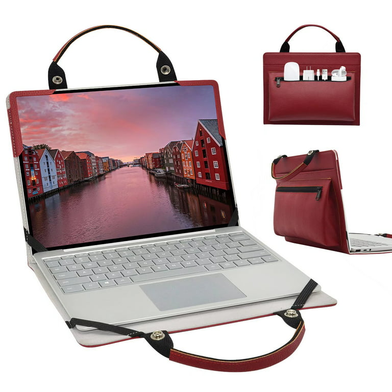 HP ProBook Fortis 14 Laptop Sleeve, Leather Laptop Case for HP ProBook Fortis 14 G9 Accessories Handle (Red) - Walmart.com