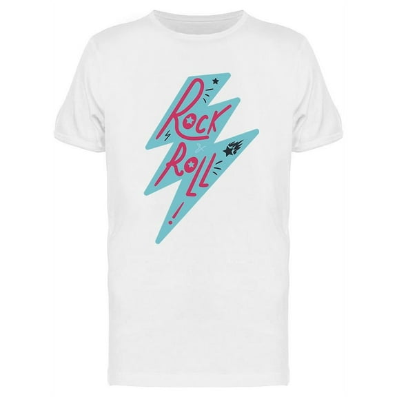 Rock And Roll Slogan T-Shirt Men -Image by Shutterstock, Male XX-Large