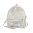 thumbnail image 1 of CHUANK Storage Trunks & Bag Transparent Backpack Clear Backpack Transparent Mini Backpack Suitable For Students‘ Bags for Security Work Concert Sport Festival Travel Multicolor, 1 of 5
