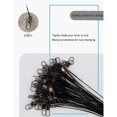 thumbnail image 4 of Holzlrgus Steel Leaders Fishing, Saltwater Leaders Wire with Swivels and Snaps for Walleye Pike Catfishing Rig, 60PCS, 12in, 4 of 6