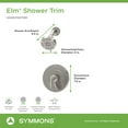 thumbnail image 3 of Symmons S5591BBZ15TRM Elm Shower Only Trim Package - Bronze, 3 of 7