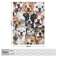thumbnail image 4 of Qinduosi  Lovely Dog Sherpa Fleece Throw Blanket for Kids Adults,Cartoon Puppy Animal Pattern Sherpa Blanket Gift for Dog Lovers,Kawaii Puppy Fuzzy Throw Blanket Lightweight Inches, 4 of 6