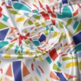 thumbnail image 5 of Ambesonne Colorful Valance Pack of 2, Abstract Shapes Design, 54"X18", White and Multicolor, 5 of 5