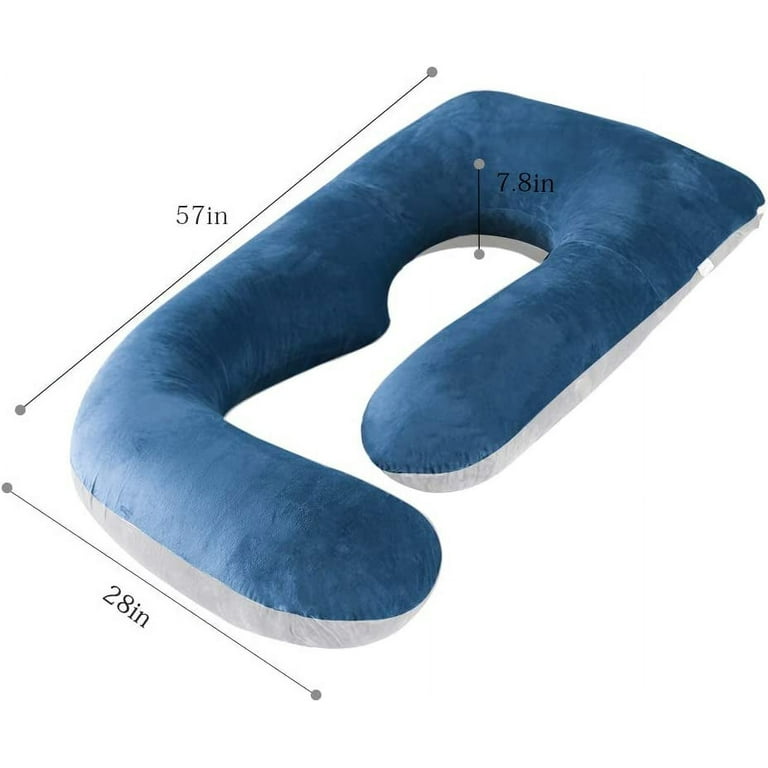 Pregnancy Pillow, G Shaped Full Body Pillow 57 inch, Maternity Pillow Support for Back, Legs, Neck, Hips for Pregnant Women with Removable Washable