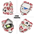 thumbnail image 5 of ALAZA Red Hearts Pattern Womens Travel Laptop Backpack Large Daypack Ladies Shoulder Bags S, 5 of 7