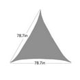 thumbnail image 5 of Christmas Savings Clearance! Cbcbtwo Sun Shade Sail, 6'6" x 6'6" x 6'6" Triangle Canopy Sun Shade Sail, UV Block Purple Sunshade for Patio Backyard Lawn Garden Swimming Pools Outdoor Activities, 5 of 7