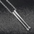 thumbnail image 4 of Collar con colgante de baqueta de rock Yashi para hombres acero inoxidable, 4 of 5