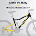 thumbnail image 2 of 26 Inch Steel Frame Mountain Bike 21-Speed With Front Shock Absorption Fork Durable Anti-Slip Tires Double Disc Brakes For Adults Unisex Easy Assembly, 2 of 9