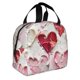 thumbnail image 2 of Easygdp Textured Heart Abstract Art Bolsa Térmica Premium - Tela Oxford Impermeable, Gran Capacidad, Bolsillo Frontal, Unisex para Trabajo, Escuela, Actividades al Aire Libre y Picnics, 2 of 7
