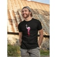 thumbnail image 2 of Flamingo & Smoke Art T-Shirt Men -Image by Shutterstock, Male 3X-Large, 2 of 4