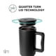 thumbnail image 4 of Vaso simple y moderno de 40 oz con asa y tapa con pajita, botella de agua de acero inoxidable reutilizable aislada, taza de viaje, taza de café helado, regalo para mujeres, yo, 4 of 5