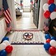 thumbnail image 1 of EGNMCR Flag Door Mat Patriotic Welcome Doormat Non Entryway Floor Rug For Independence Day President's Day Home Indoor Outdoor Decor Polyester Doormat, 1 of 6
