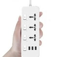 thumbnail image 5 of Multiprise Us/uk/eu 5v2.1a avec 3 Prises et 3 Ports Usb, 5 of 5
