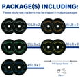 thumbnail image 4 of BalanceFrom 2" Rust-Resistant Olympic Bumper Plate with 7ft Barbell, Black, 370 lb, 12 Count, 4 of 9