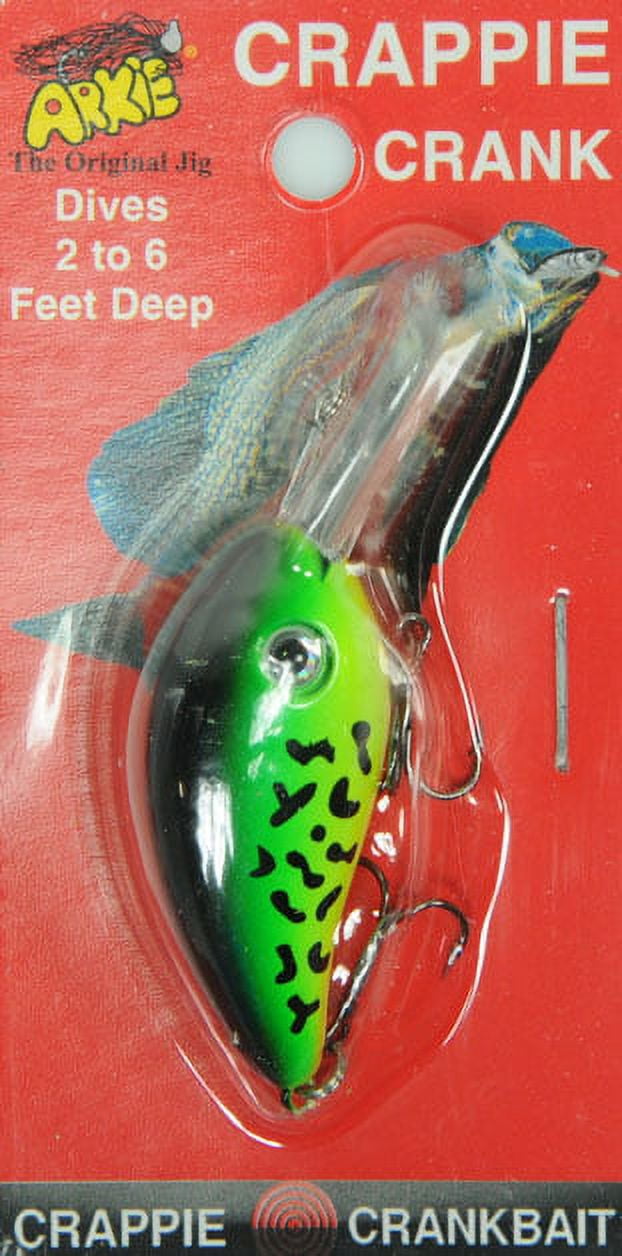 Arkie Lures 220 Series Crappie Crankbait, Color Firetiger