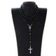 thumbnail image 2 of Acrílico 8mm Hombres Mujeres Aleación Vintage Jesucristo Crucifijo Cruz Rosario Collar Colgante de - Negro Sunnimix Collar colgante, 2 of 8