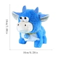 thumbnail image 2 of Electronic Walking Plush Cow Toy with Sound Moving Tail Simulation Animal Interactive Pet for Kids Battery Operated Batteries Not Included, 2 of 5