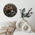 thumbnail image 6 of Wooden Bear Wall Clock Rustic Home Decor 10-Inch Silent Wooden Wall Clock, Battery Operated (AA Batteries Not Included), Artistic Home Decor, 6 of 7