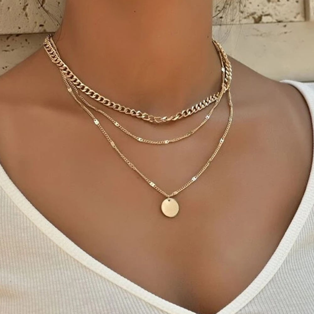 Thick Chain Necklace Multi-layer Best 