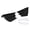 Glossy Black, variant on Riousery Motorcycle Side Spoiler Aerodynamic Winglet Front Fairing Wings Compatible with Yamaha R1 R3 R25 Kawasaki NINJA400 NINJA250 Z900 Z1000 Honda CBR650 - Marble Grain Design [cite: 7, 11]