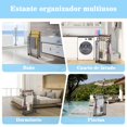 thumbnail image 3 of Toallero de Pie con Ruedas de 3 Niveles Hecho en Metal Estante para Colgar Toallas de Piso Toallero Independiente Grande Soporte de Toalla y Mantas No Empotrado para Piscina al Aire Ba&ntilde;o 4, 3 of 7