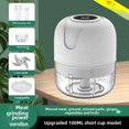 thumbnail image 1 of Wireless Electric Garlic Mincer & Food Processor - Mini 100ml Capacity with 4 Blades, White Upgraded Version - Efficient Kitchen Tool for Garlic Paste, Making - Compact, Durable, Wholesale Available, 1 of 6