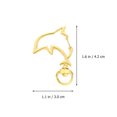 thumbnail image 2 of 30pcs Zinc Alloy Dolphin Shaped Clasps Buckles Keychain Making Supplies, 2 of 8